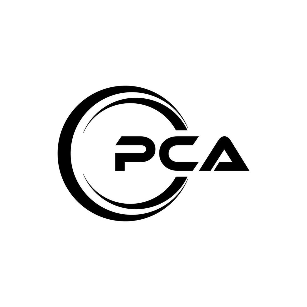 pca brief logo ontwerp, inspiratie voor een uniek identiteit. modern elegantie en creatief ontwerp. watermerk uw succes met de opvallend deze logo. vector