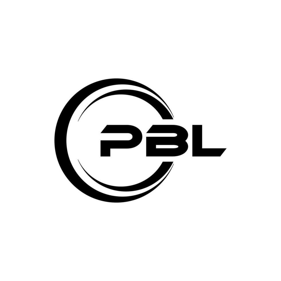 pbl brief logo ontwerp, inspiratie voor een uniek identiteit. modern elegantie en creatief ontwerp. watermerk uw succes met de opvallend deze logo. vector