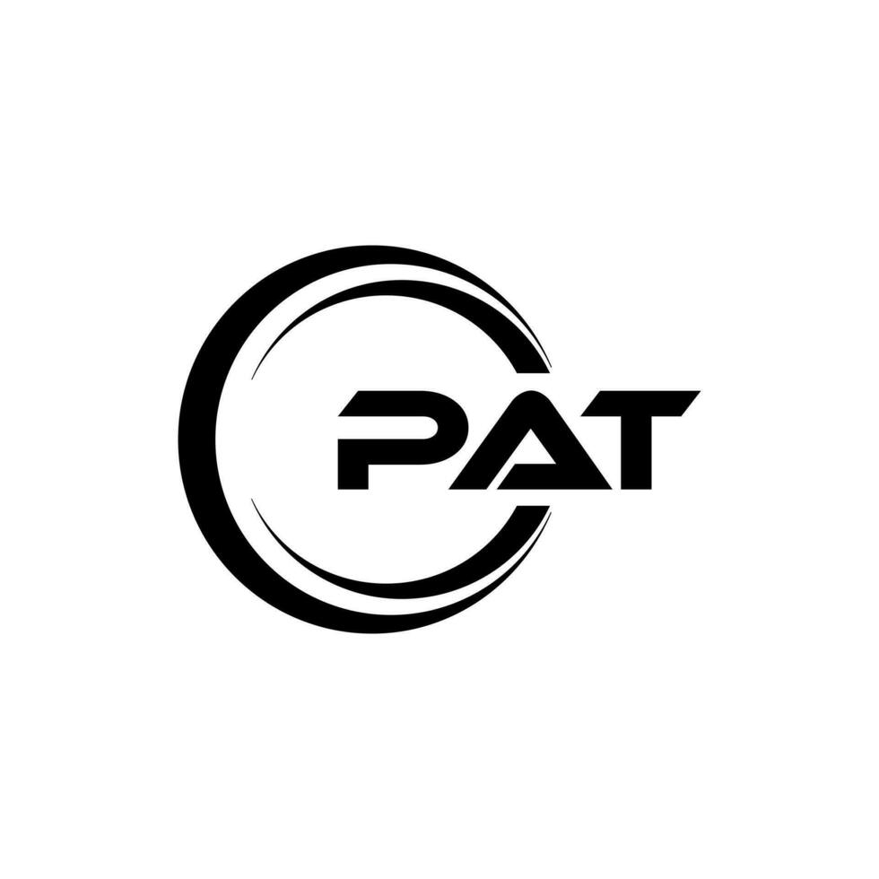 pat brief logo ontwerp, inspiratie voor een uniek identiteit. modern elegantie en creatief ontwerp. watermerk uw succes met de opvallend deze logo. vector