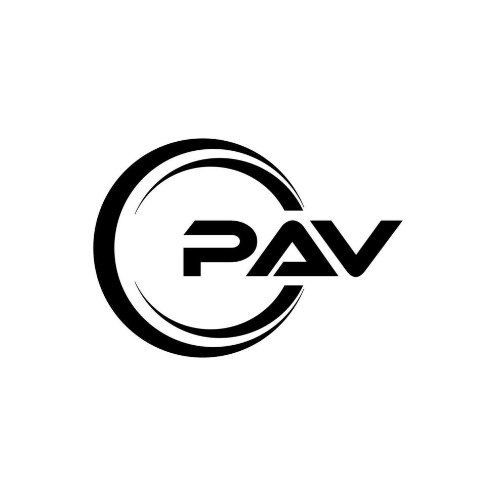 pav brief logo ontwerp, inspiratie voor een uniek identiteit. modern elegantie en creatief ontwerp. watermerk uw succes met de opvallend deze logo. vector