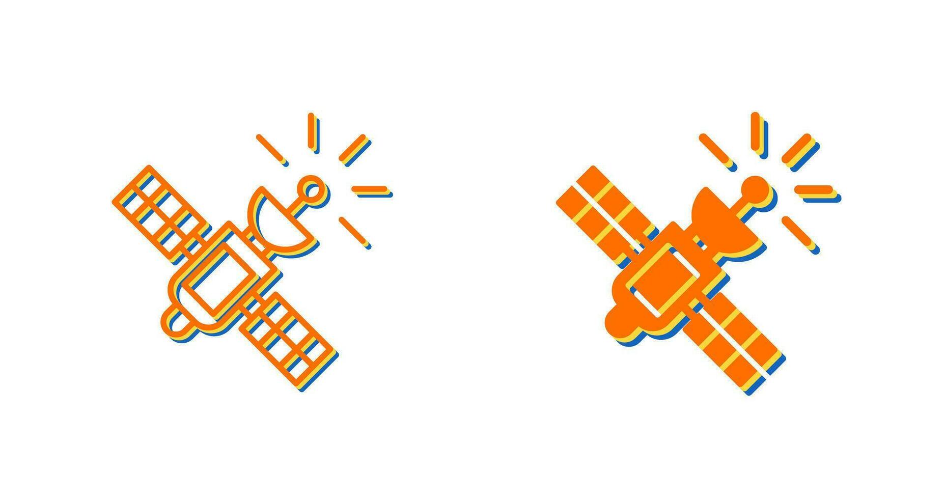 satelliet vector pictogram