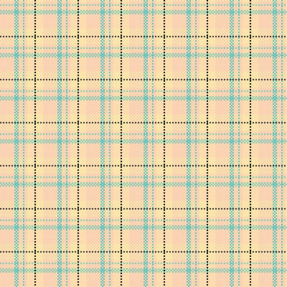 tartan geruit patroon met textuur en zomerkleur. vector