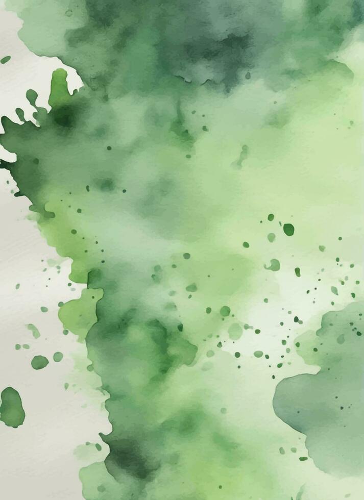 groene aquarel achtergrond vector