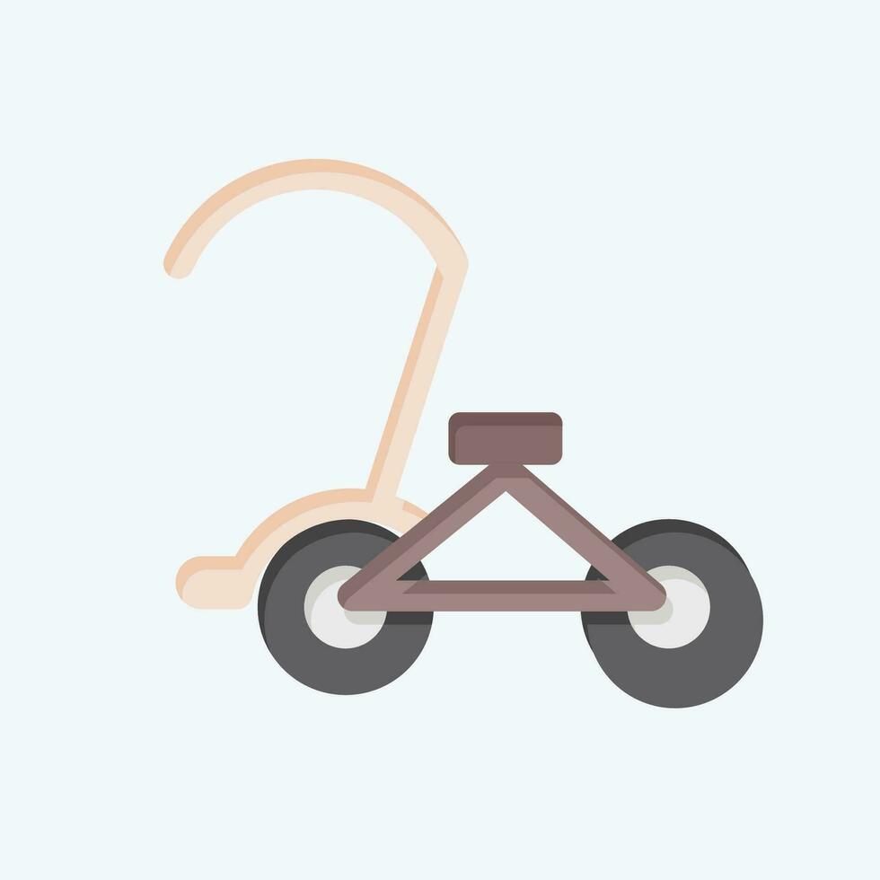 icoon fiets. verwant naar Cambodja symbool. vlak stijl. gemakkelijk ontwerp bewerkbaar. gemakkelijk illustratie vector