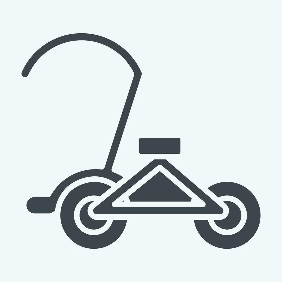 icoon fiets. verwant naar Cambodja symbool. glyph stijl. gemakkelijk ontwerp bewerkbaar. gemakkelijk illustratie vector