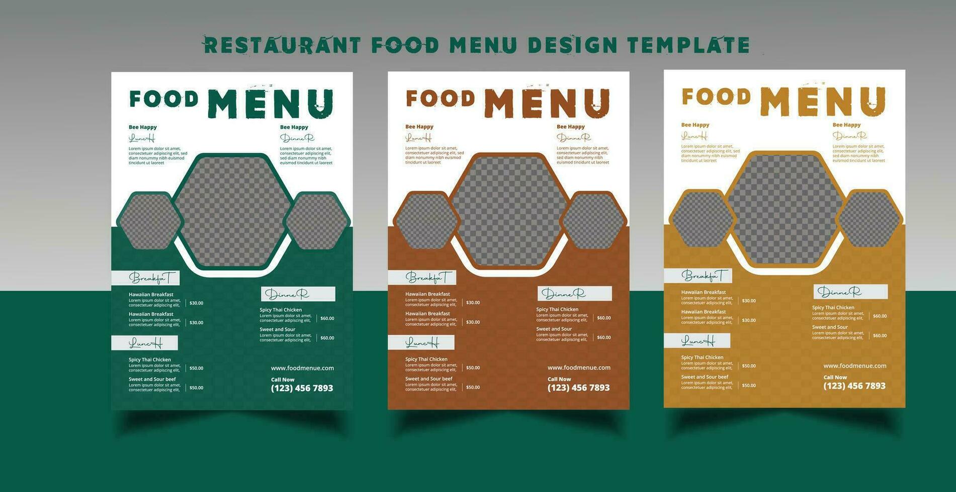 restaurant voedsel menu ontwerp sjabloon vector