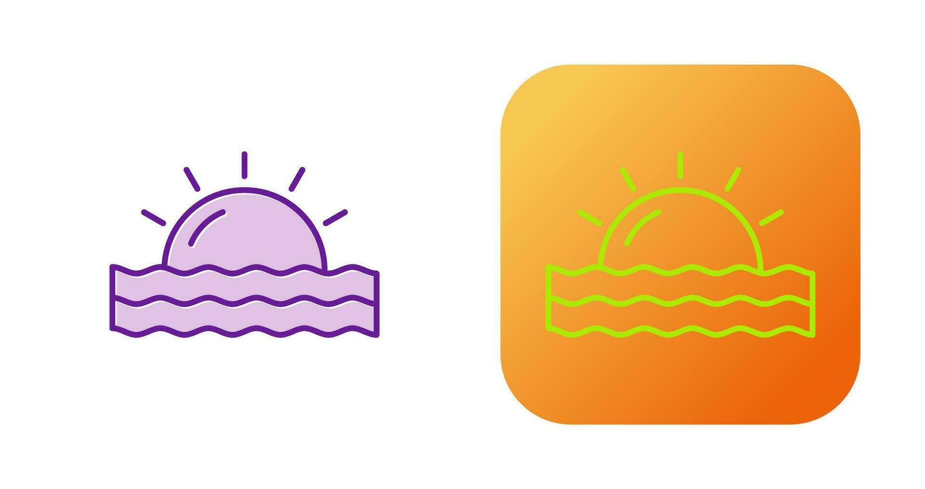 zonsondergang vector pictogram