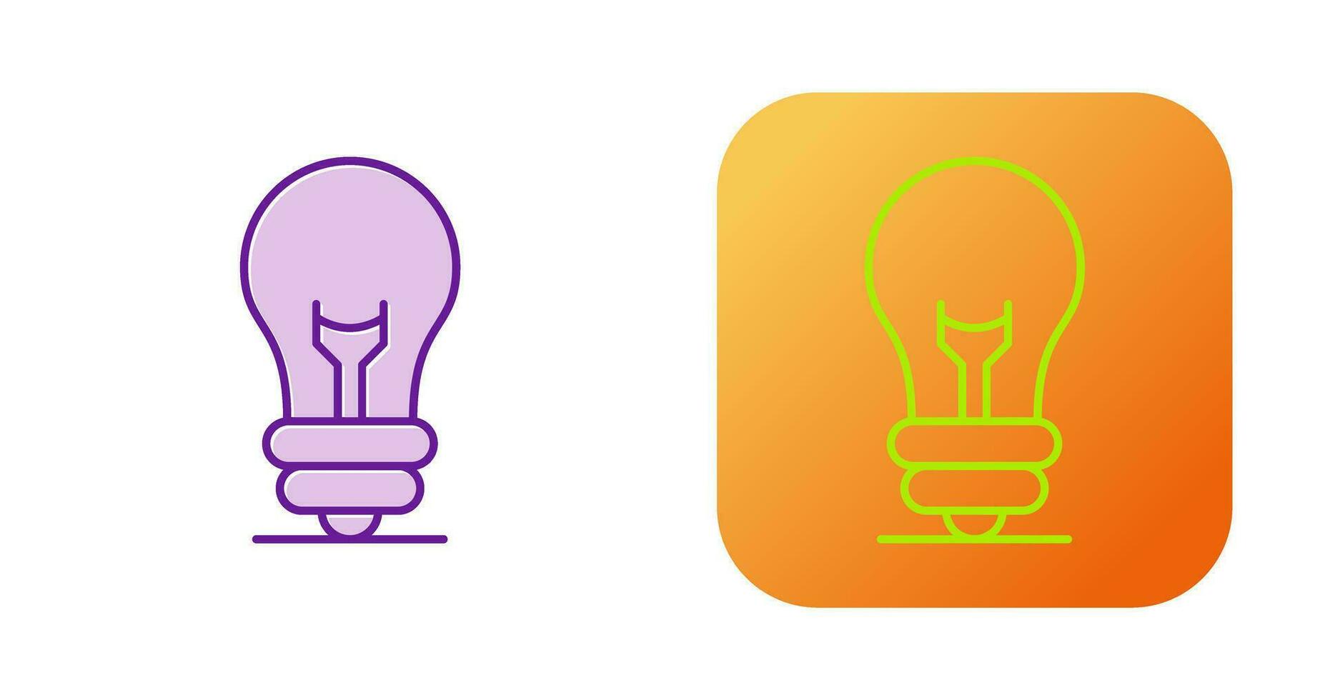 gloeilamp vector pictogram