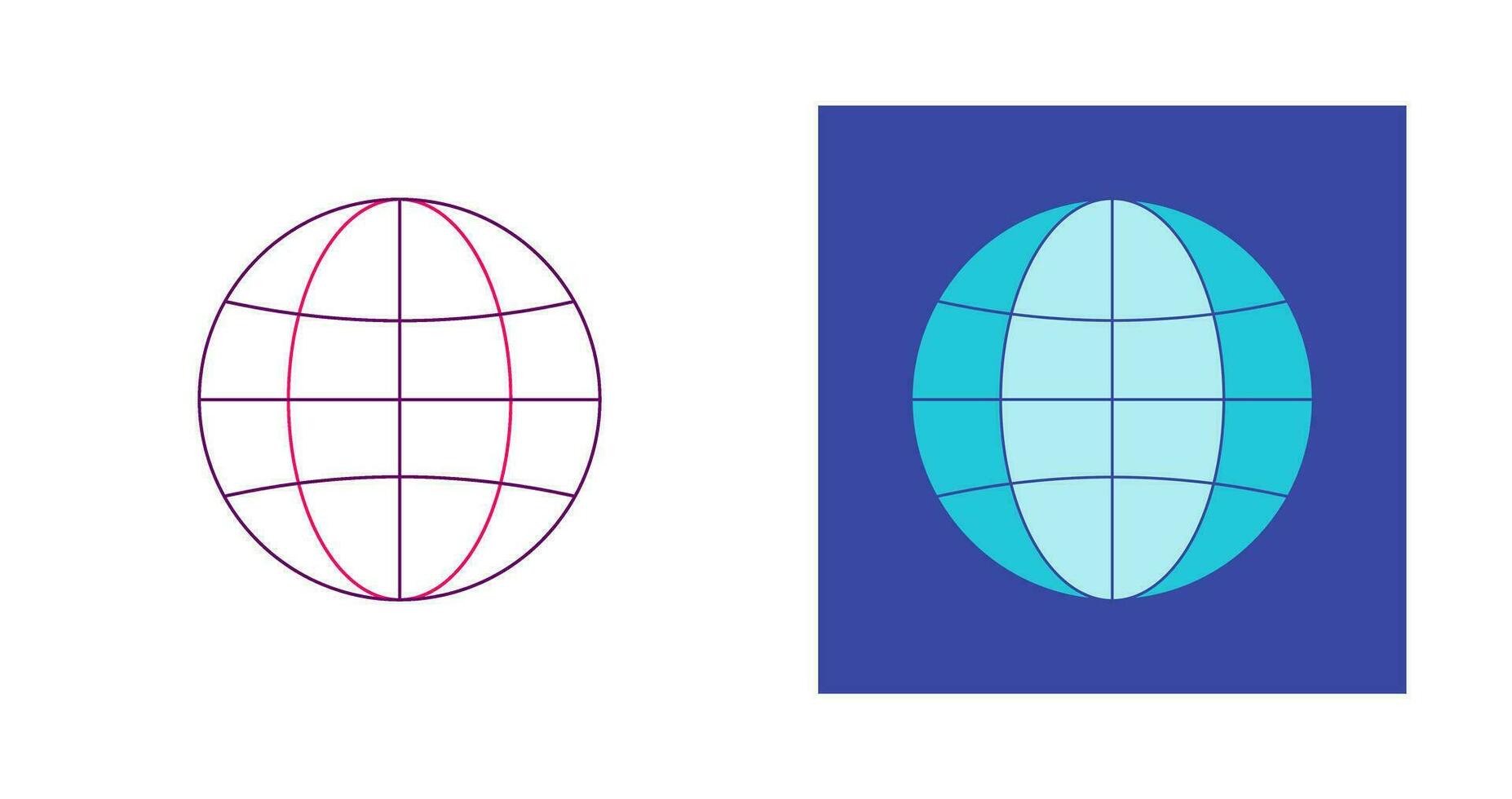 wereldbol vector pictogram