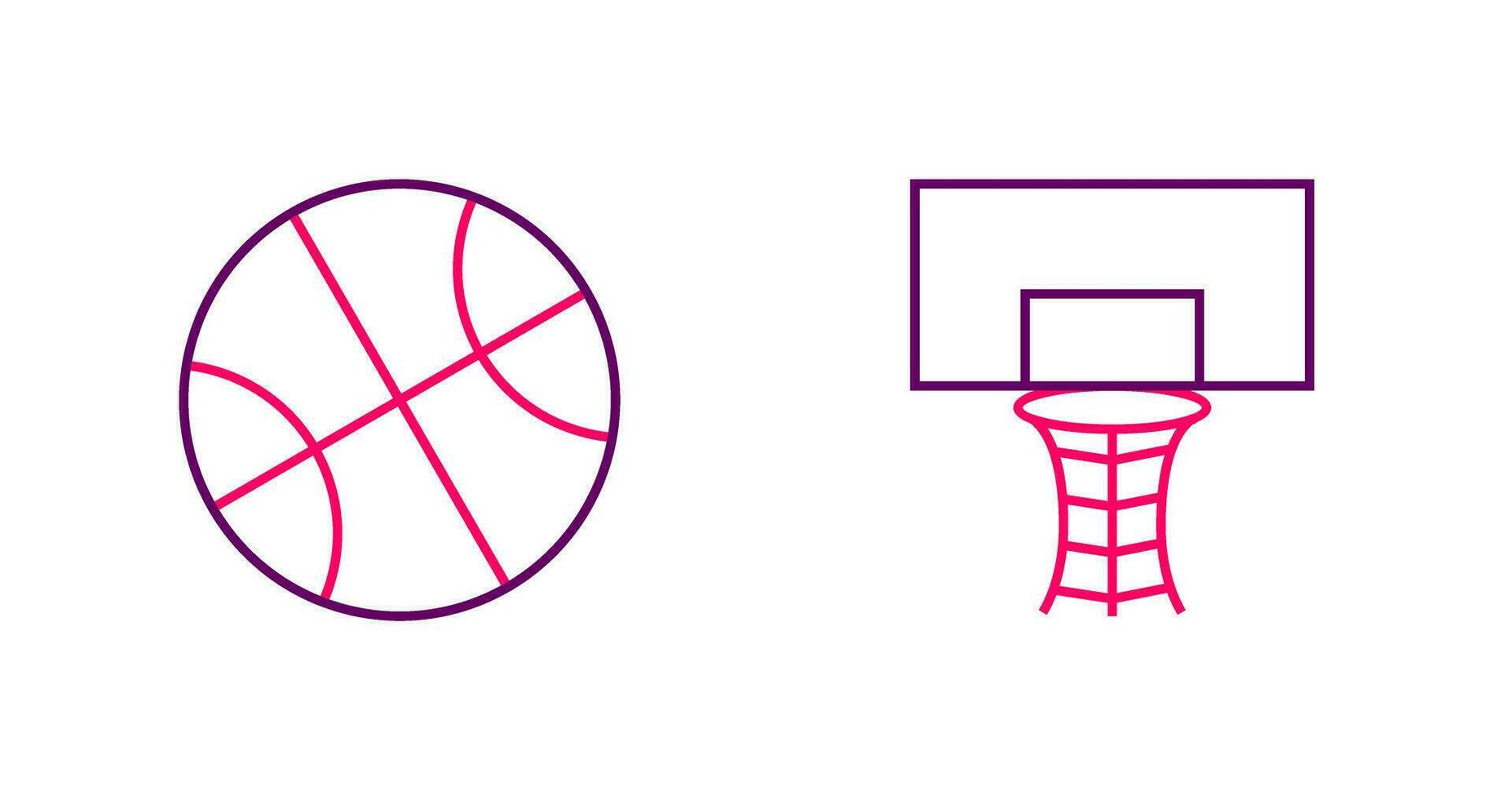 basketbal hoepel vector icoon