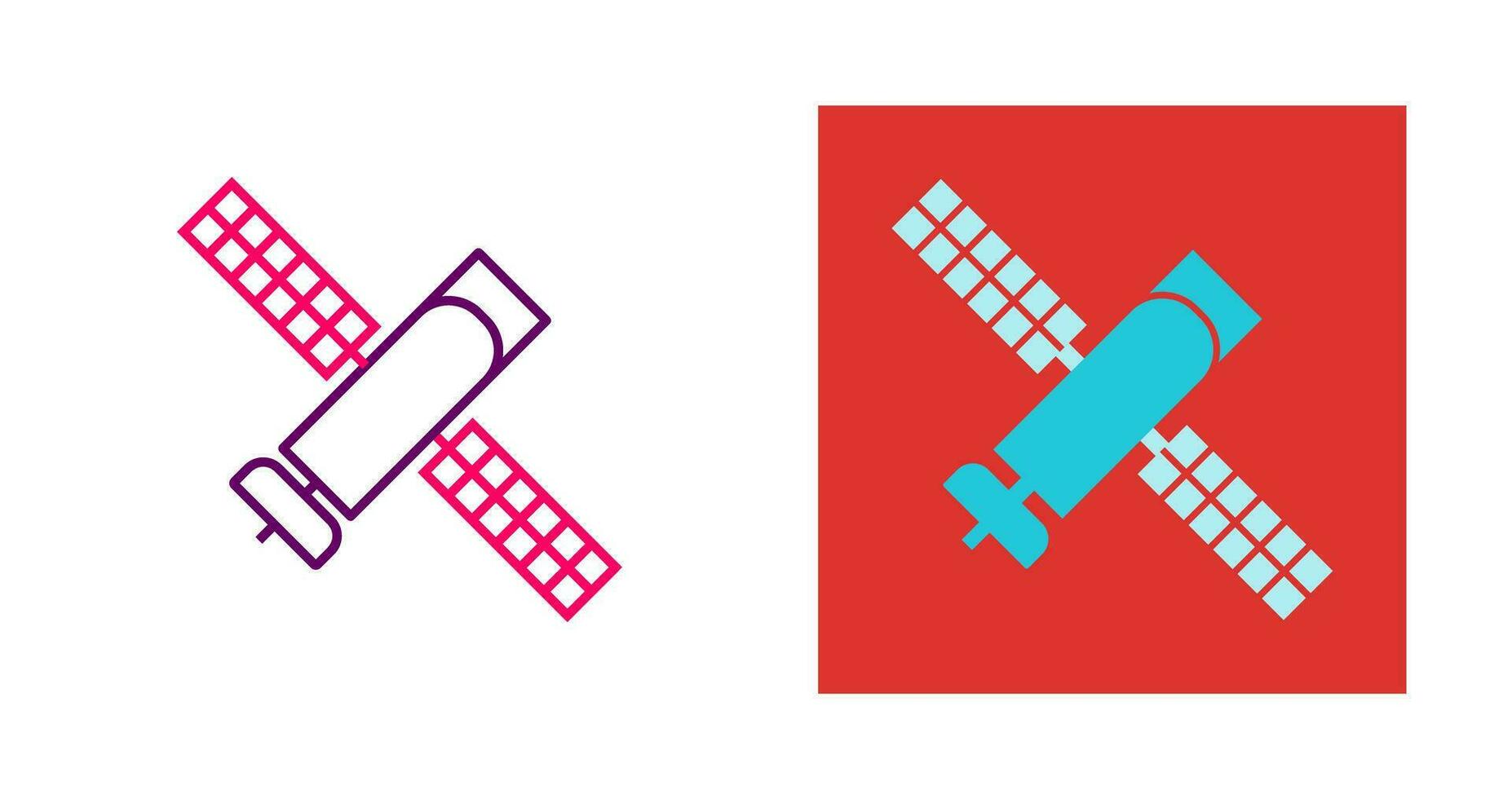 satelliet vector pictogram