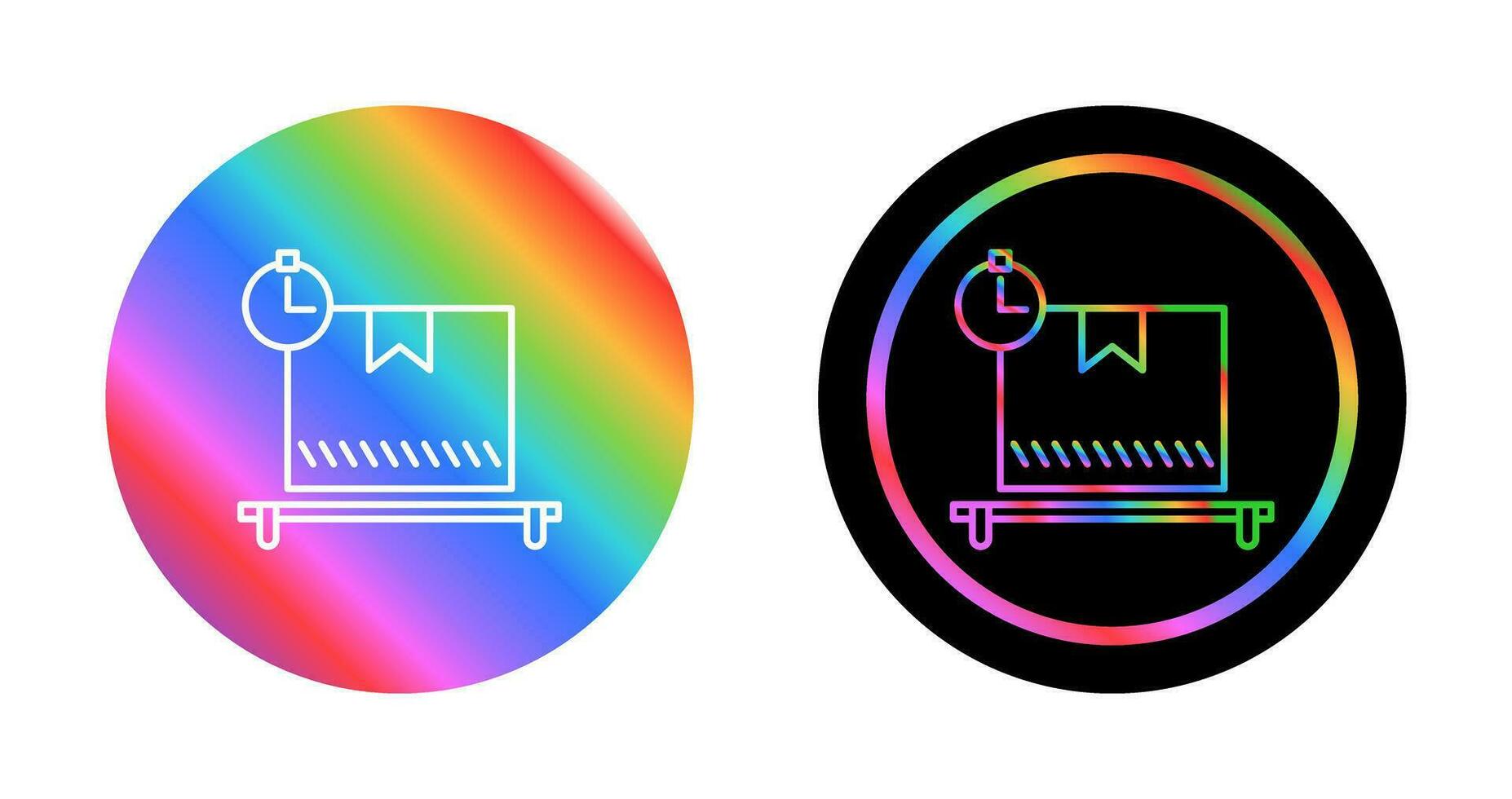 pakket in afwachting vector icoon