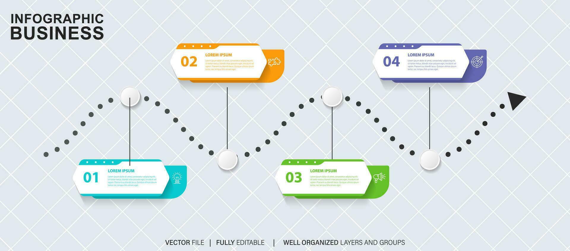 bedrijf gegevens visualisatie tijdlijn infographic pictogrammen ontworpen voor abstract achtergrond sjabloon mijlpaal element modern diagram werkwijze technologie digitaal afzet gegevens presentatie tabel vector