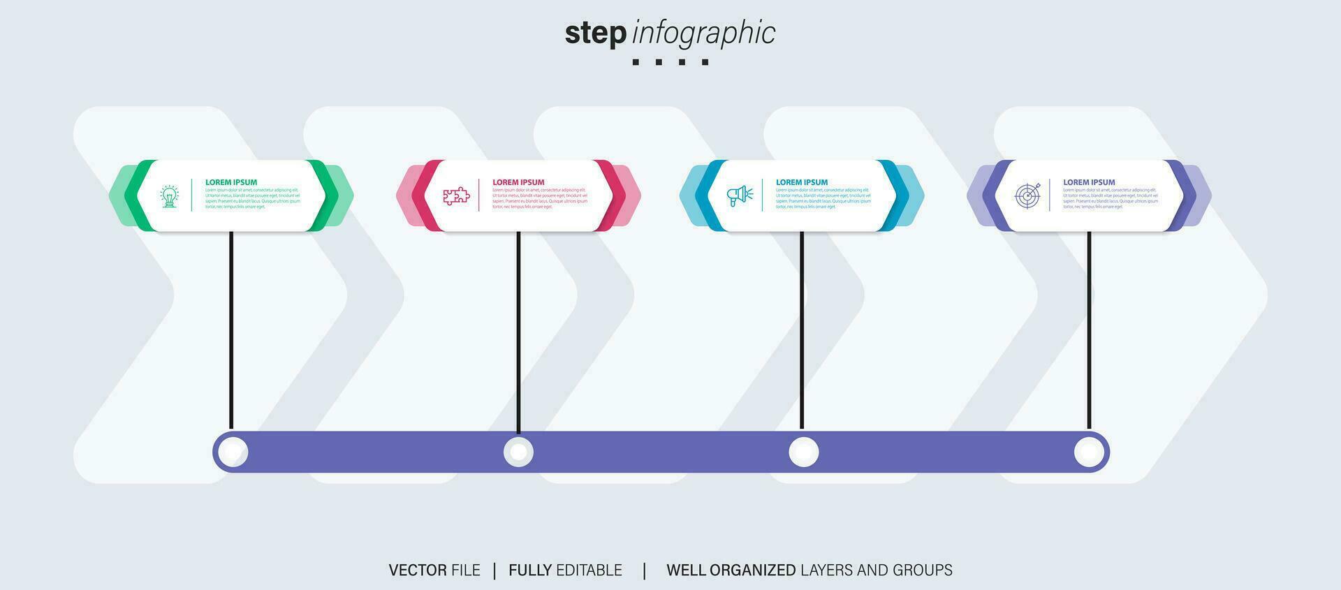 bedrijf gegevens visualisatie tijdlijn infographic pictogrammen ontworpen voor abstract achtergrond sjabloon mijlpaal element modern diagram werkwijze technologie digitaal afzet gegevens presentatie tabel vector