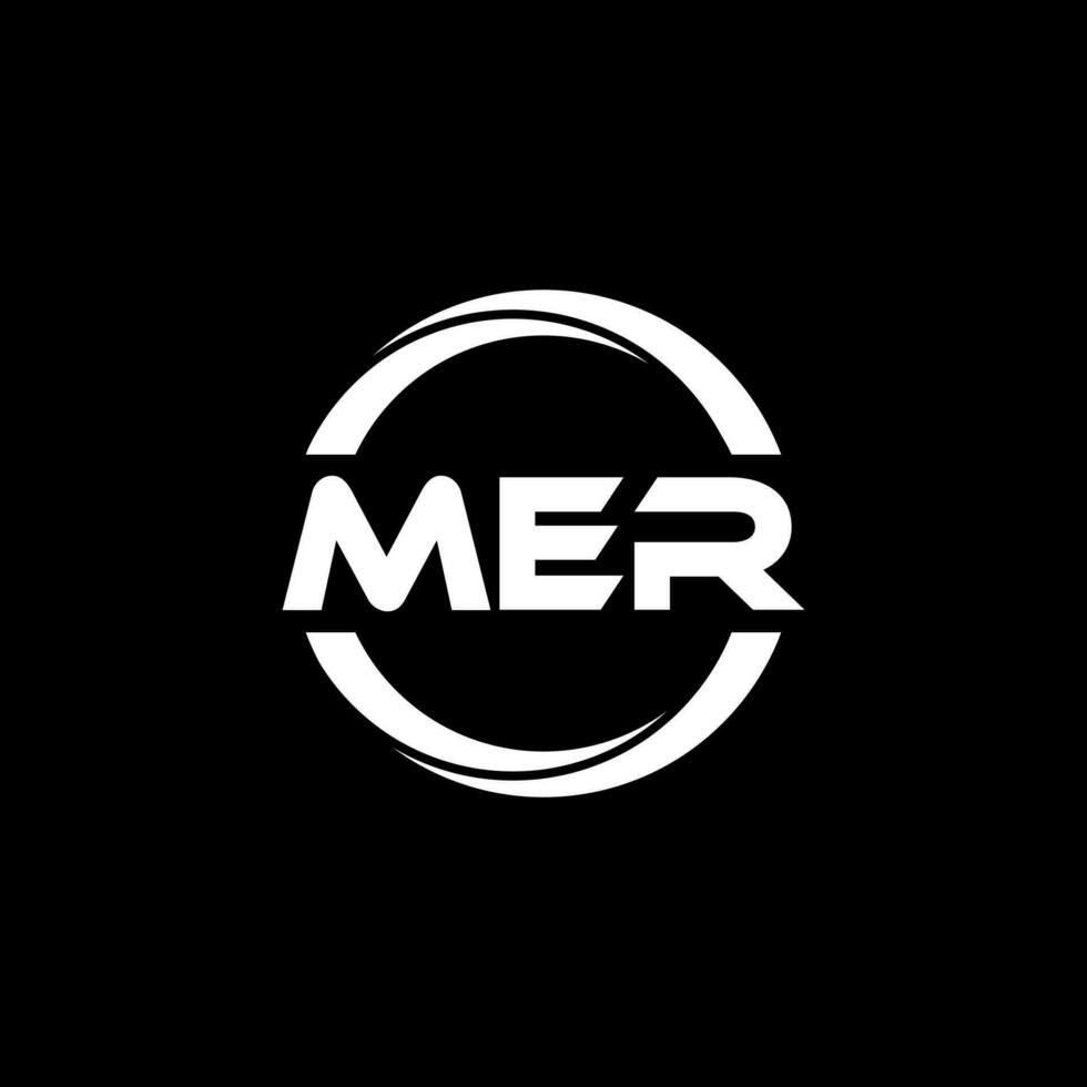 mer brief logo ontwerp, inspiratie voor een uniek identiteit. modern elegantie en creatief ontwerp. watermerk uw succes met de opvallend deze logo. vector