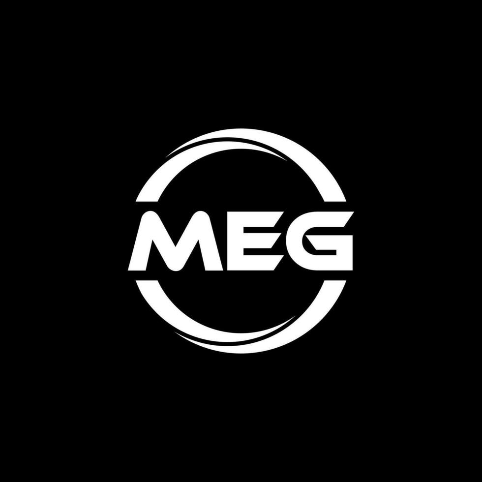 meg brief logo ontwerp, inspiratie voor een uniek identiteit. modern elegantie en creatief ontwerp. watermerk uw succes met de opvallend deze logo. vector