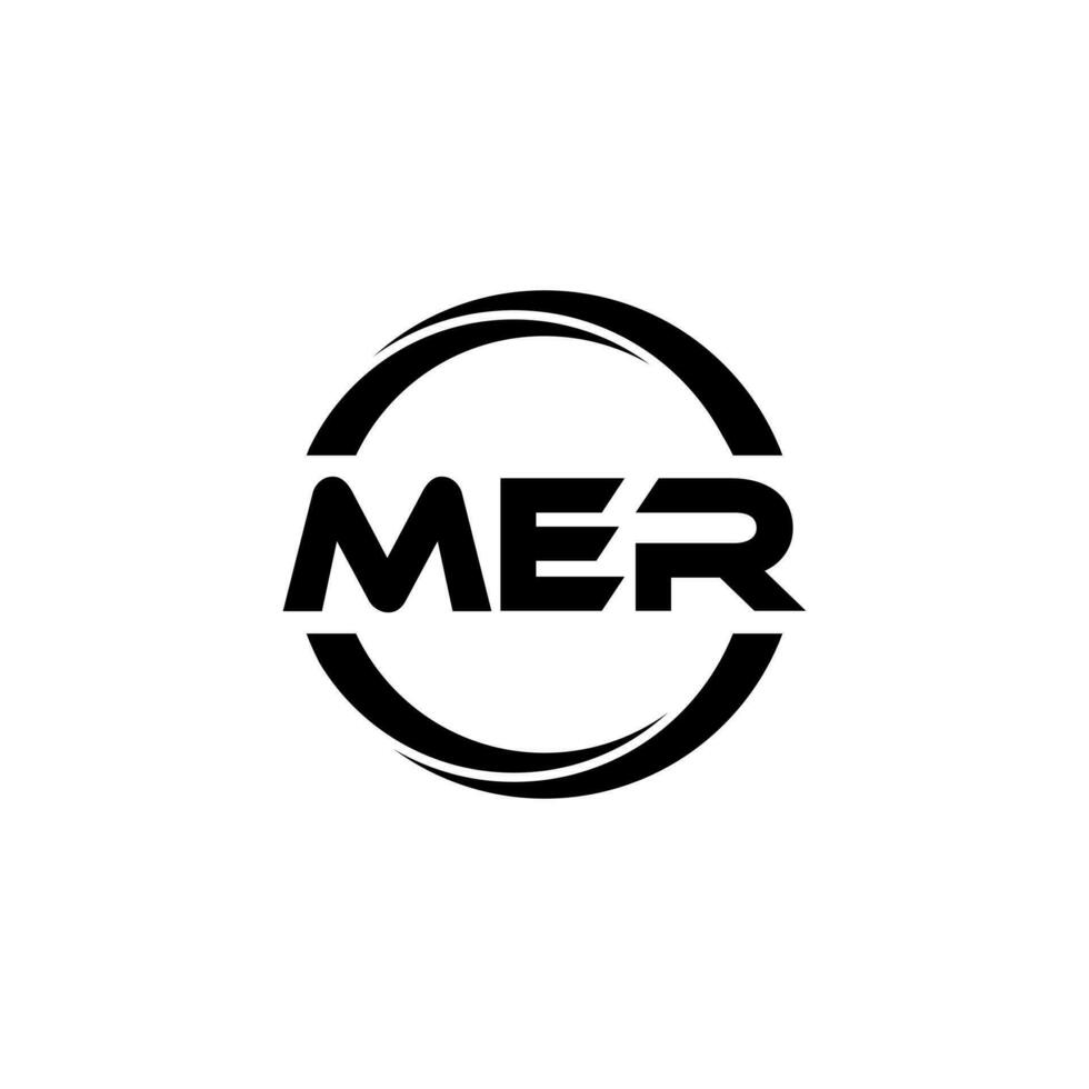 mer brief logo ontwerp, inspiratie voor een uniek identiteit. modern elegantie en creatief ontwerp. watermerk uw succes met de opvallend deze logo. vector