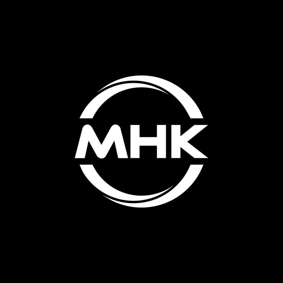 mhk brief logo ontwerp, inspiratie voor een uniek identiteit. modern elegantie en creatief ontwerp. watermerk uw succes met de opvallend deze logo. vector