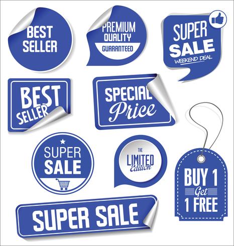 Moderne badges stickers en labels-collectie vector