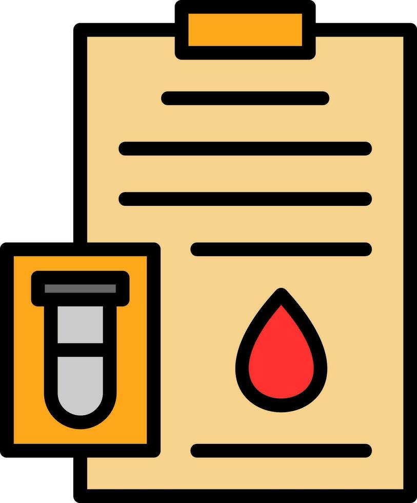 bloed test vector icoon ontwerp