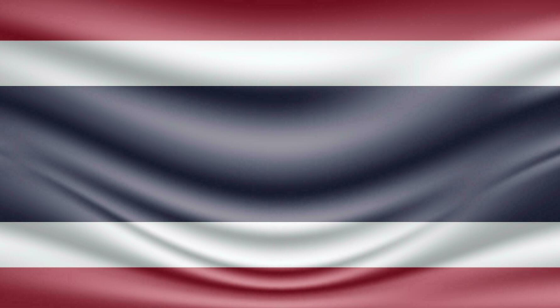 Thailand golvend vlag natie vector achtergrond ontwerp