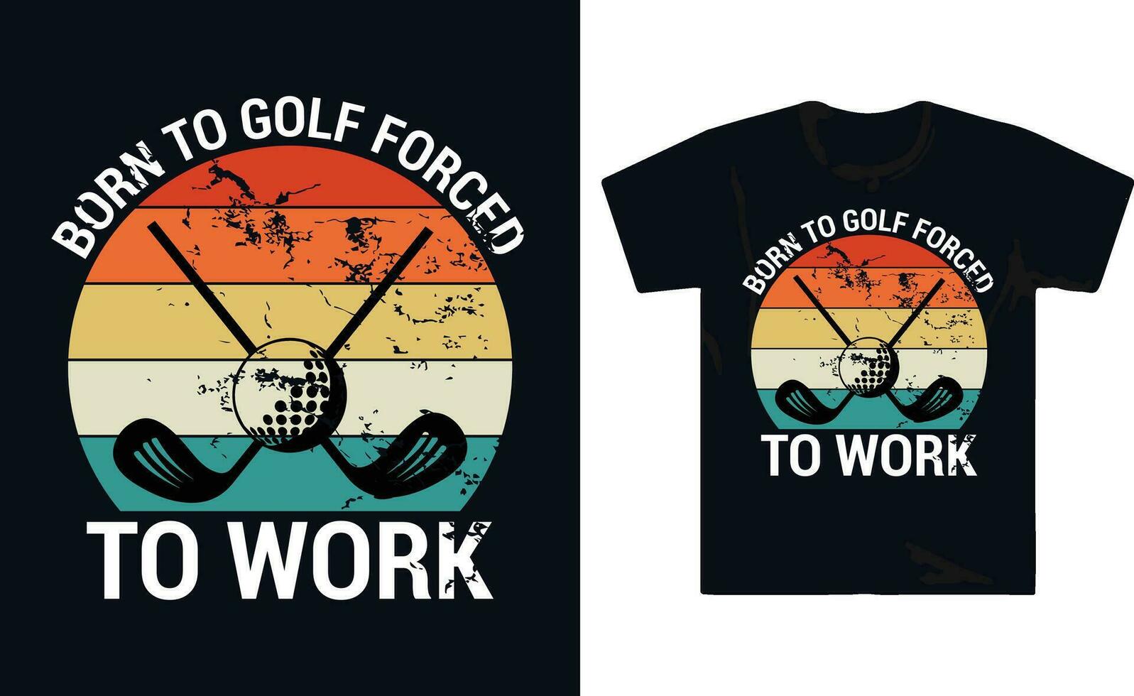 golf speler golfen t-shirt ontwerp vector