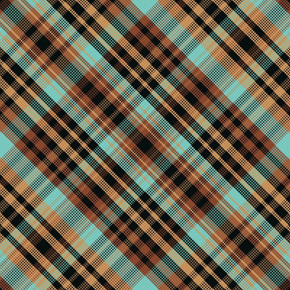 tartan geruit patroon met textuur en zomerkleur. vector