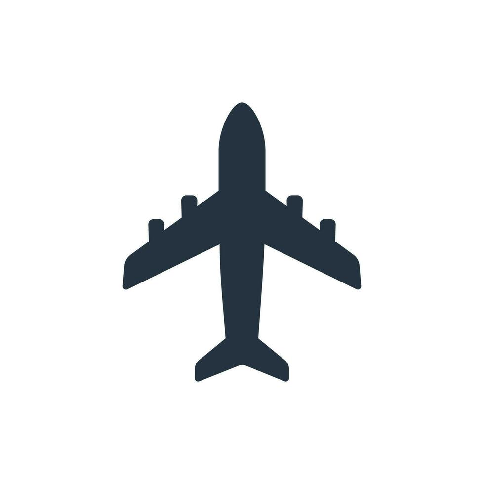 vlak icoon vector. vliegtuig icoon vector. vlucht vervoer symbool vector
