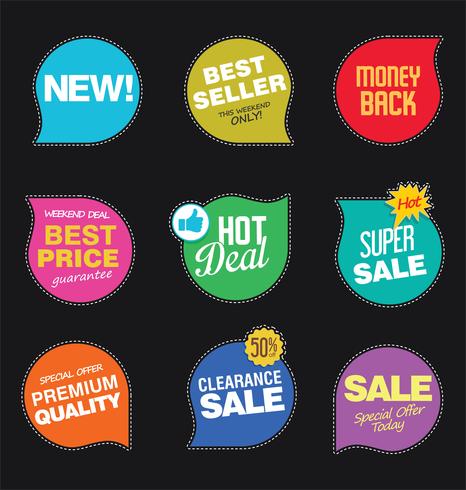 Moderne badges stickers en labels-collectie vector