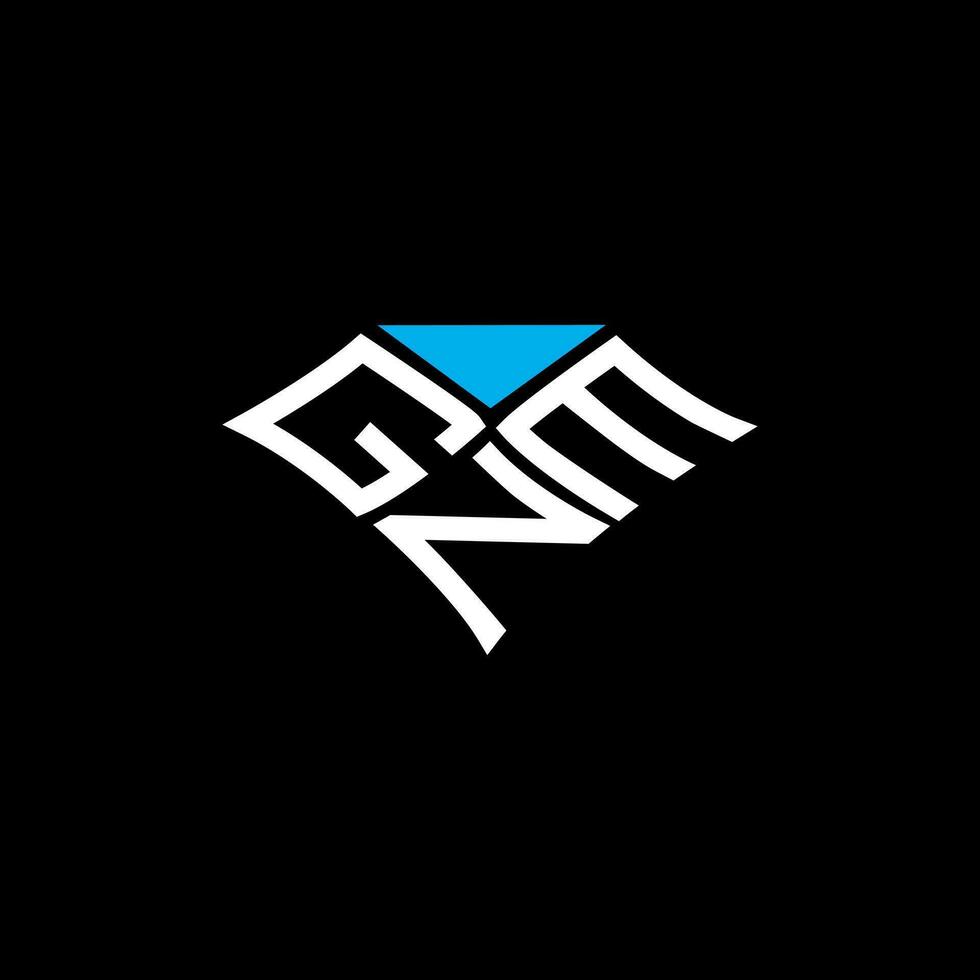 gnm brief logo vector ontwerp, gnm gemakkelijk en modern logo. gnm luxueus alfabet ontwerp
