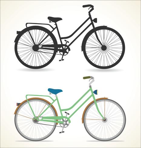 Strak Draaien Geavanceerde Retro uitstekende die Fiets op witte achtergrond wordt geïsoleerd 286397 -  Download Free Vectors, Vector Bestanden, Ontwerpen Templates