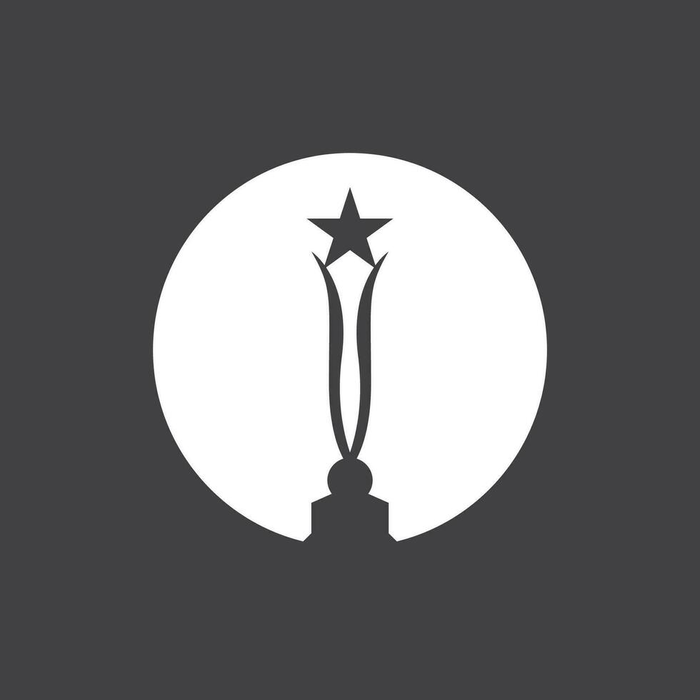 gemakkelijk trofee logo ontwerp vector sjabloon