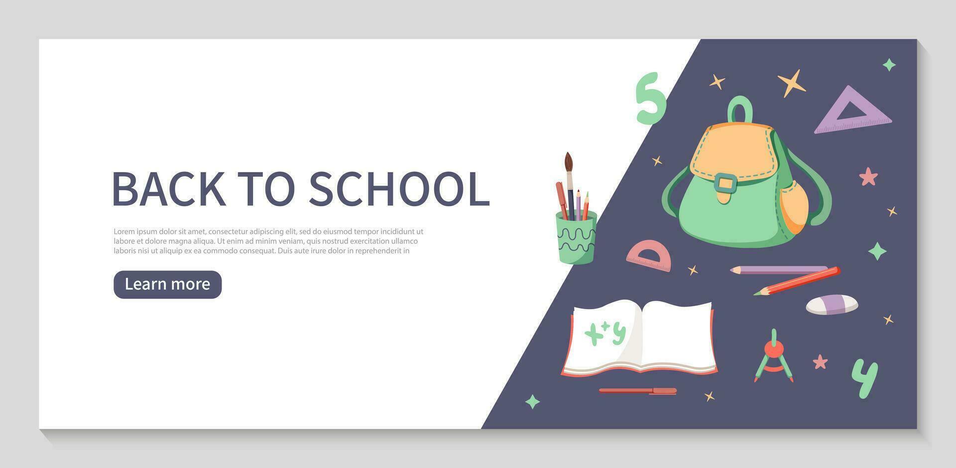 web bladzijde ontwerp sjabloon voor school, studio, Cursus, klas, onderwijs. modern ontwerp vector illustratie concept voor website en mobiel website ontwikkeling.