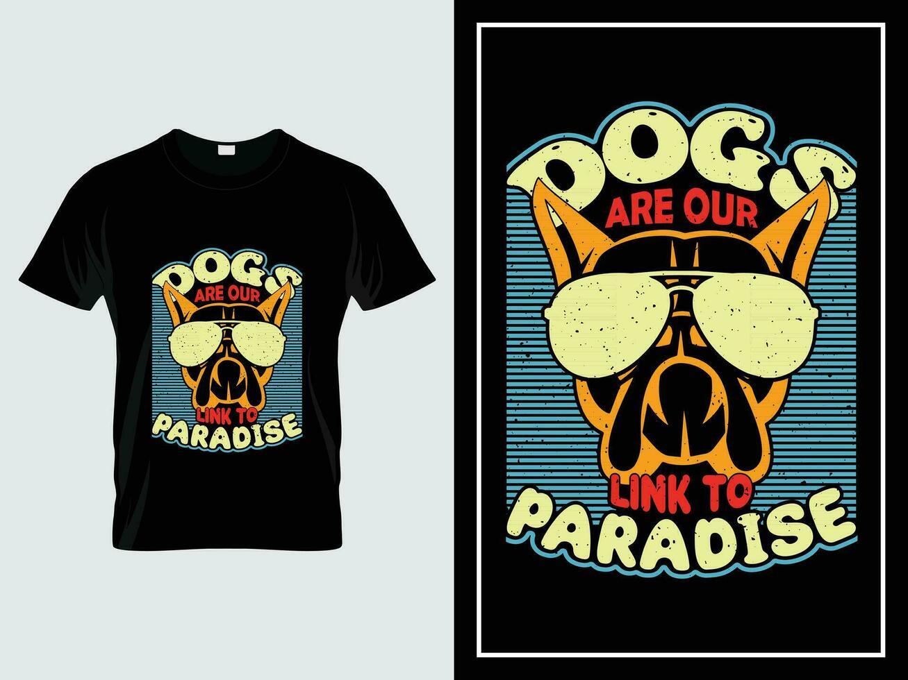 hond typografie t overhemd ontwerp vector modieus citaat wijnoogst stijl, honden zijn onze koppeling naar paradijs