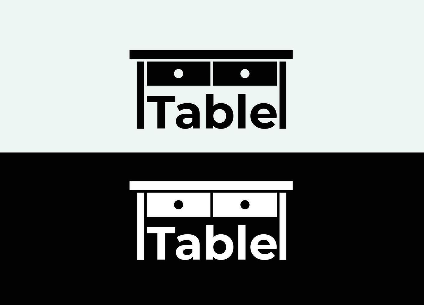 tafel vector logo ontwerp sjabloon