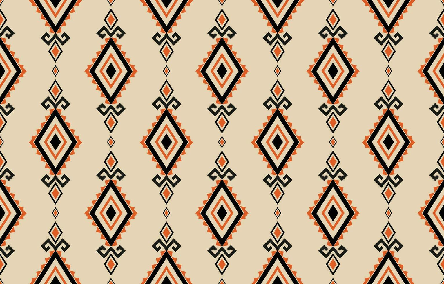 etnisch abstract ikat kunst. aztec ornament afdrukken. meetkundig etnisch patroon naadloos kleur oosters. ontwerp voor achtergrond ,gordijn, tapijt, behang, kleding, inpakken, batik, vector illustratie.