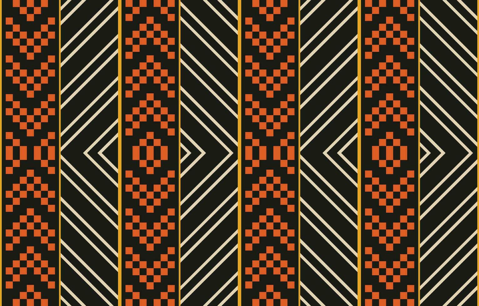 etnisch abstract ikat kunst. aztec ornament afdrukken. meetkundig etnisch patroon naadloos kleur oosters. ontwerp voor achtergrond ,gordijn, tapijt, behang, kleding, inpakken, batik, vector illustratie.