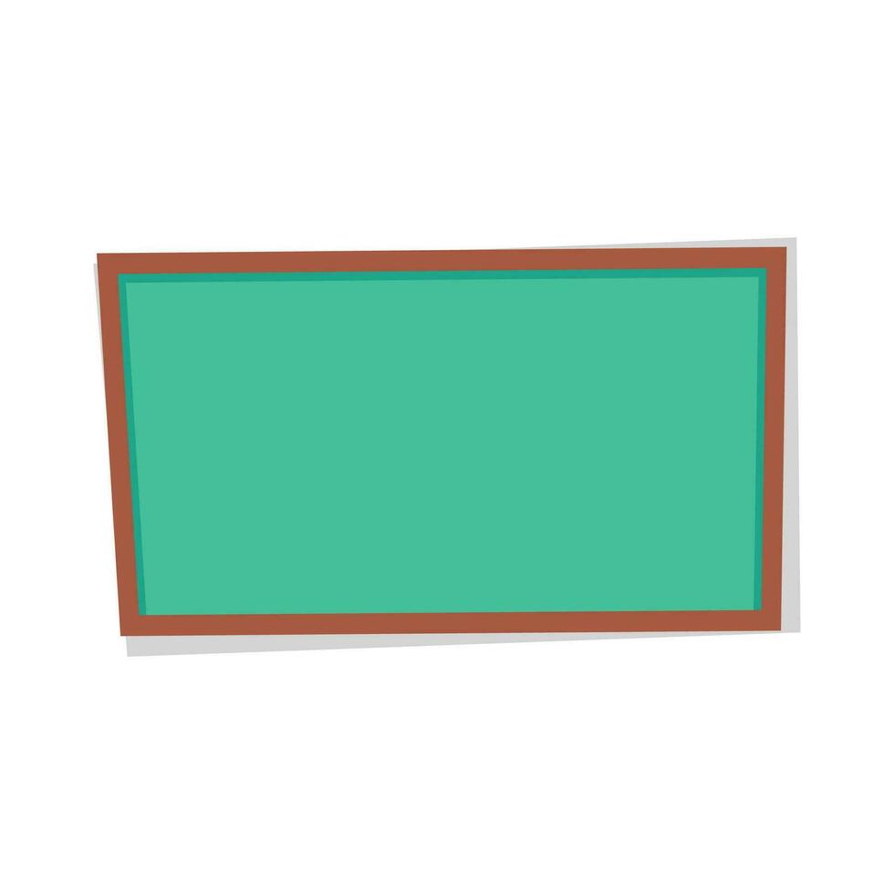 vector groen leeg schoolbord sjabloon