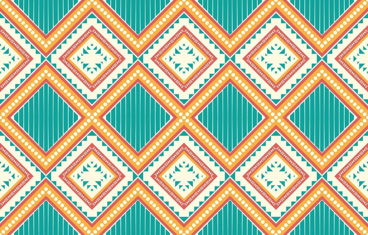 etnisch abstract ikat kunst. aztec ornament afdrukken. meetkundig etnisch patroon naadloos kleur oosters. ontwerp voor achtergrond ,gordijn, tapijt, behang, kleding, inpakken, batik, vector illustratie.