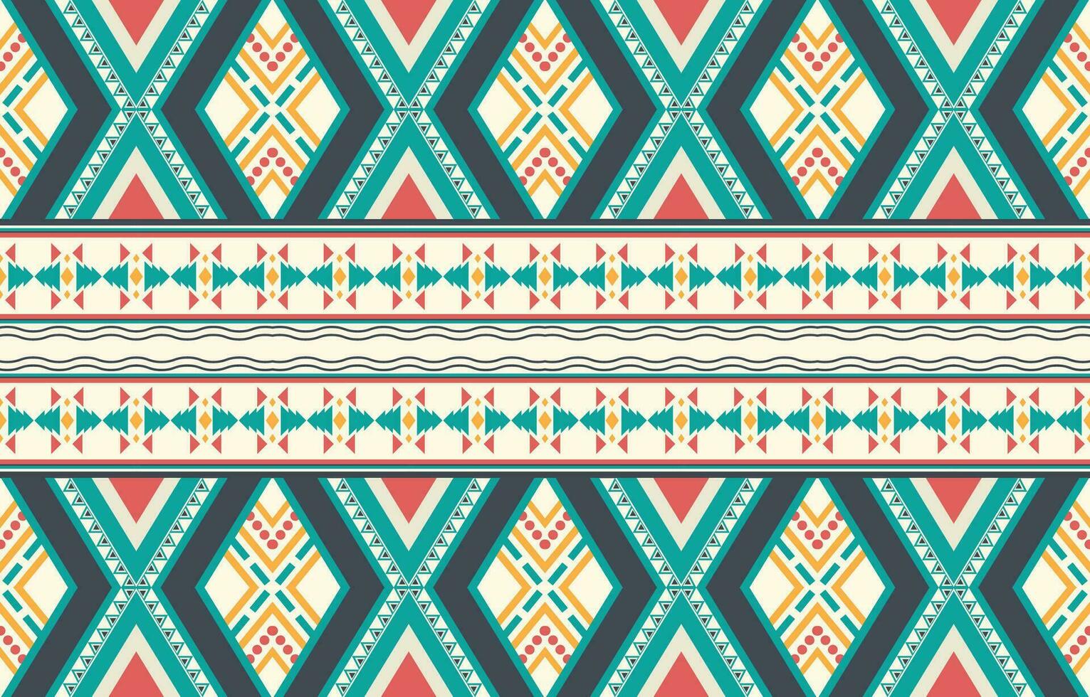 etnisch abstract ikat kunst. aztec ornament afdrukken. meetkundig etnisch patroon naadloos kleur oosters. ontwerp voor achtergrond ,gordijn, tapijt, behang, kleding, inpakken, batik, vector illustratie.