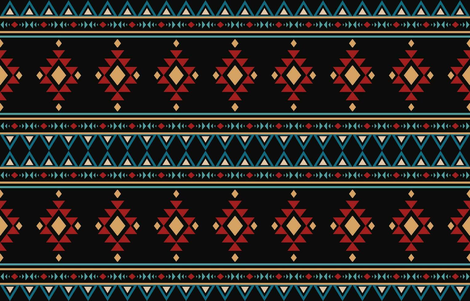 etnisch abstract ikat kunst. aztec ornament afdrukken. meetkundig etnisch patroon naadloos kleur oosters. ontwerp voor achtergrond ,gordijn, tapijt, behang, kleding, inpakken, batik, vector illustratie.