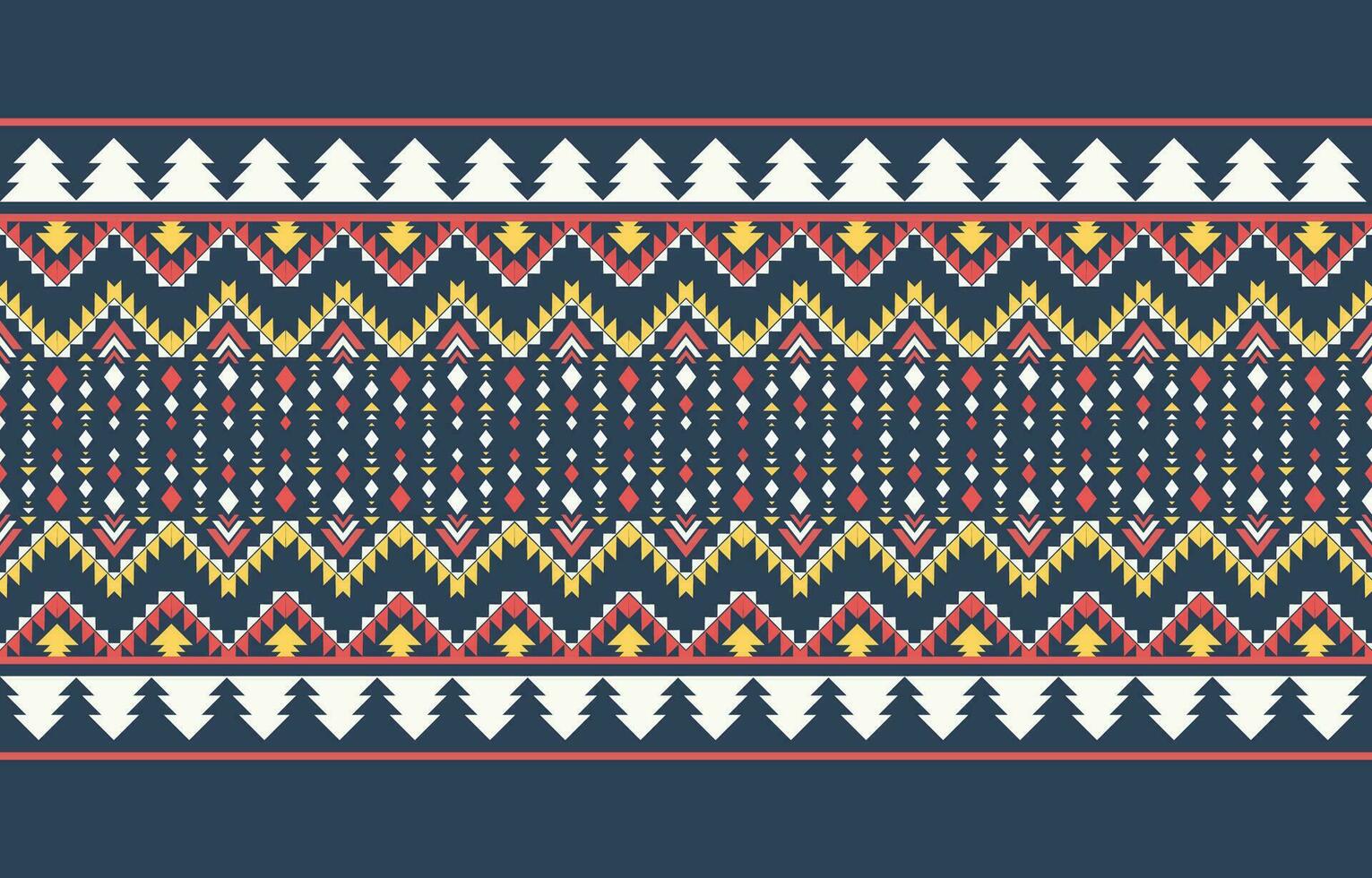 etnisch abstract ikat kunst. aztec ornament afdrukken. meetkundig etnisch patroon naadloos kleur oosters. ontwerp voor achtergrond ,gordijn, tapijt, behang, kleding, inpakken, batik, vector illustratie.