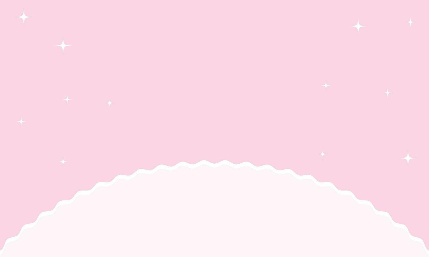 vector realistisch schattig roze met ster achtergrond