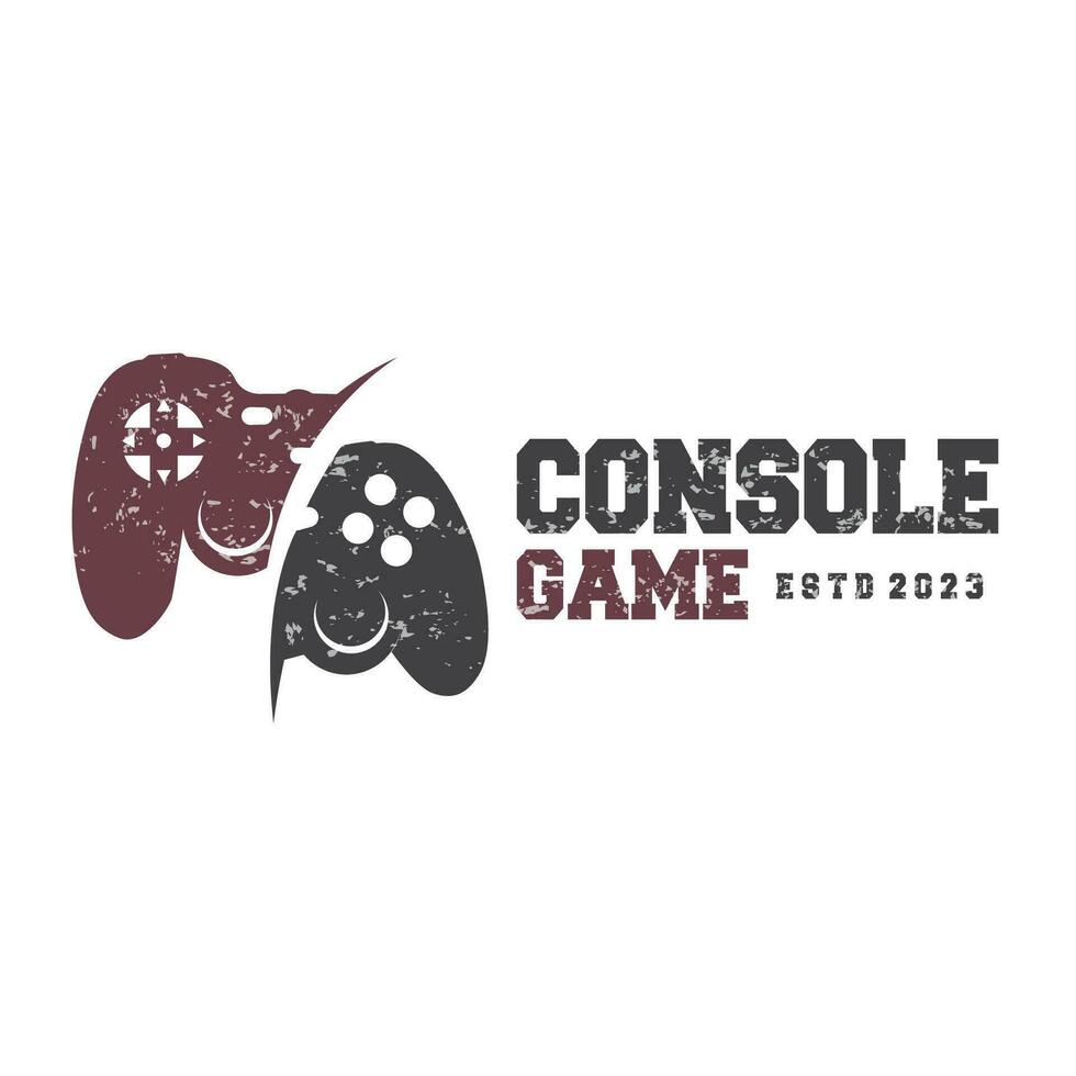 spel troosten logo, gamer ontwerp gamepad illustratie symbool sjabloon vector