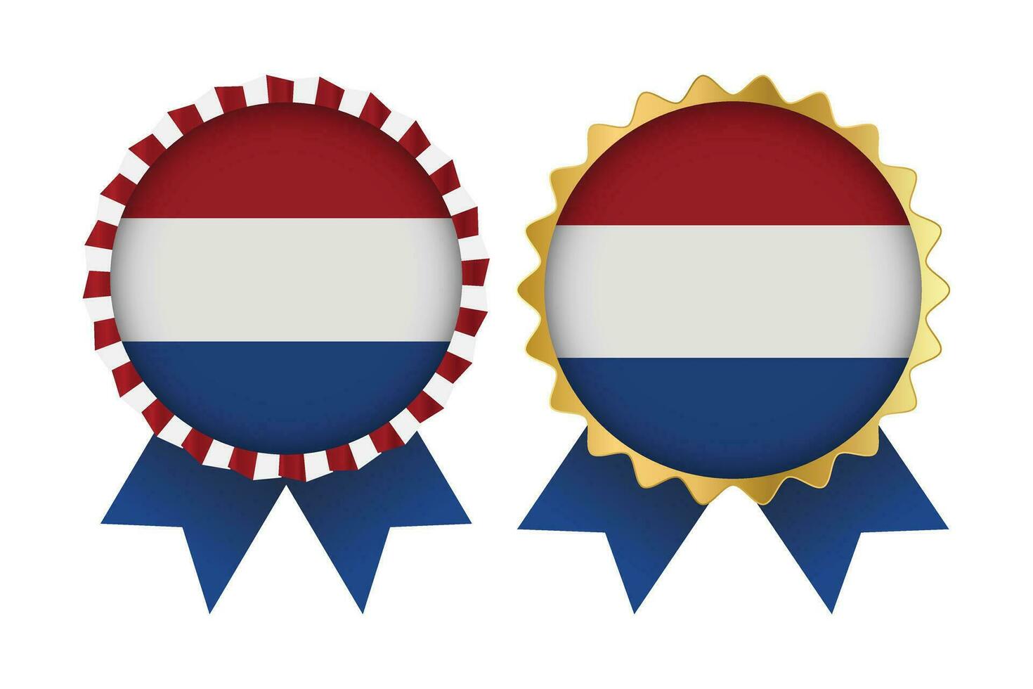 vector medaille reeks ontwerpen van Nederland sjabloon