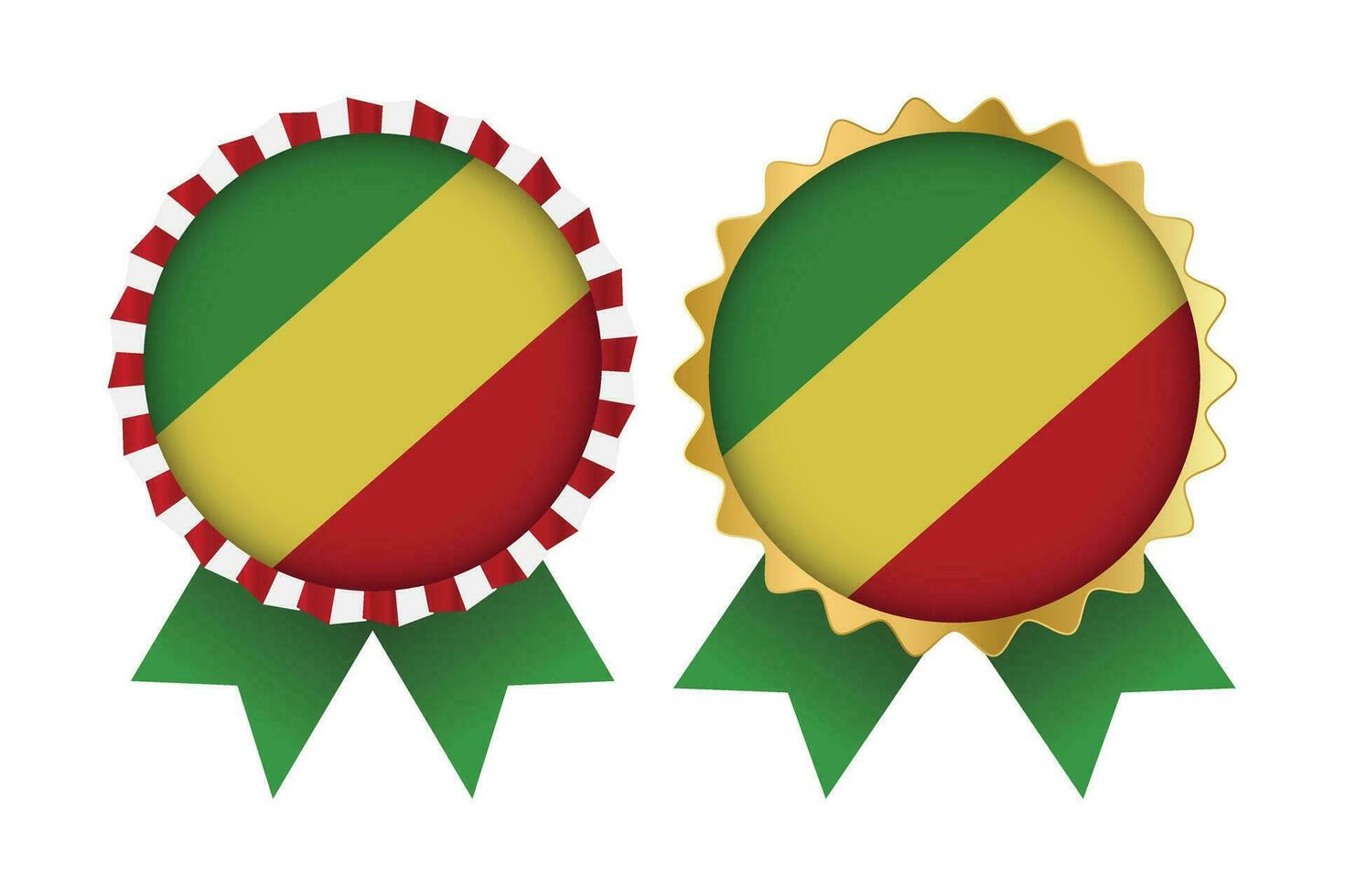 vector medaille reeks ontwerpen van republiek van Congo sjabloon