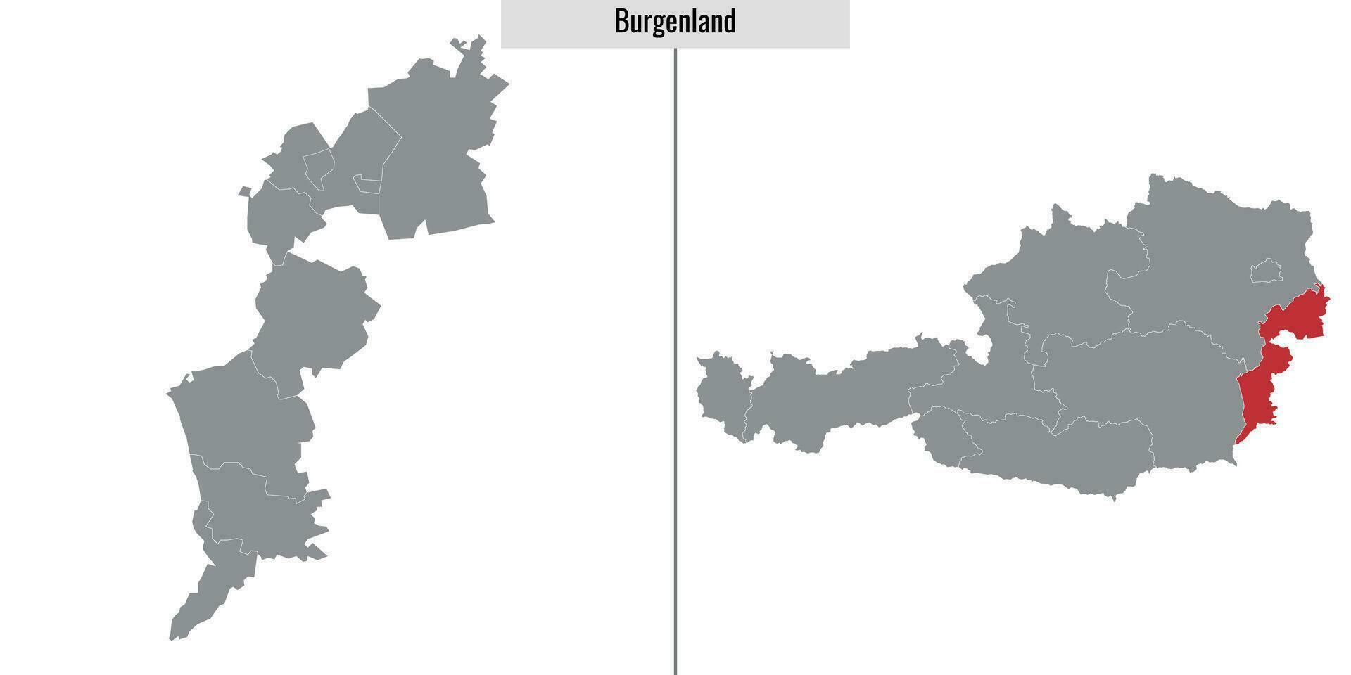 kaart staat van Oostenrijk vector