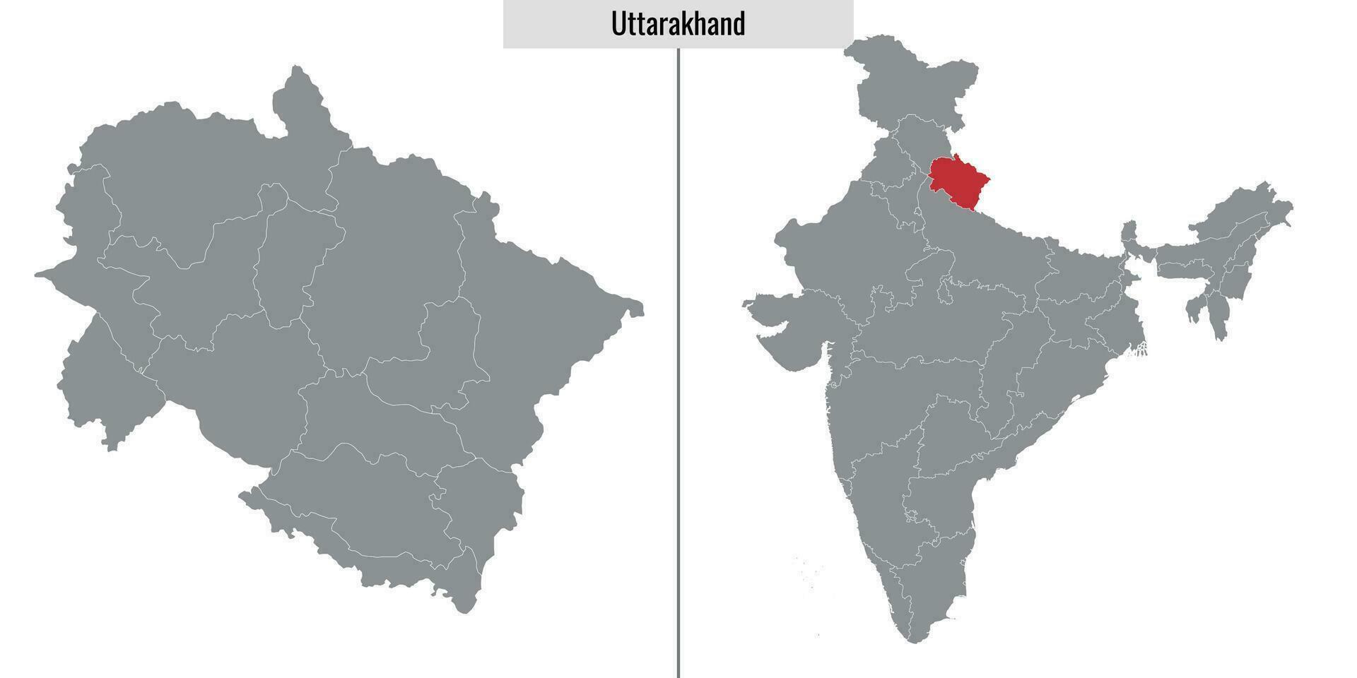 kaart staat van Indië vector