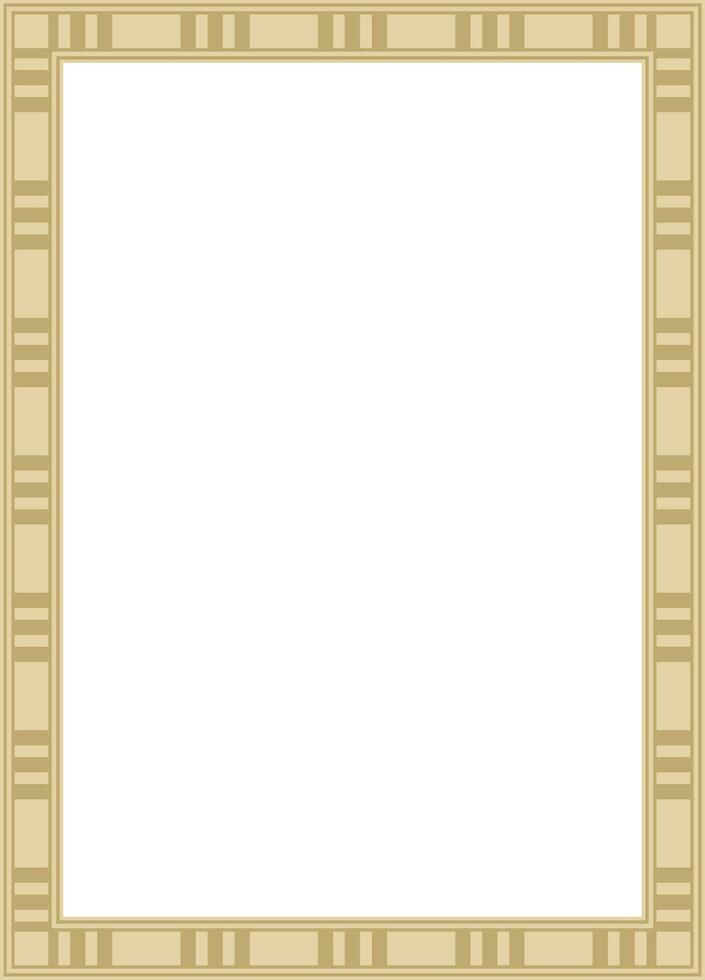 vector plein gouden Egyptische ornament. eindeloos grens, oude Egypte kader