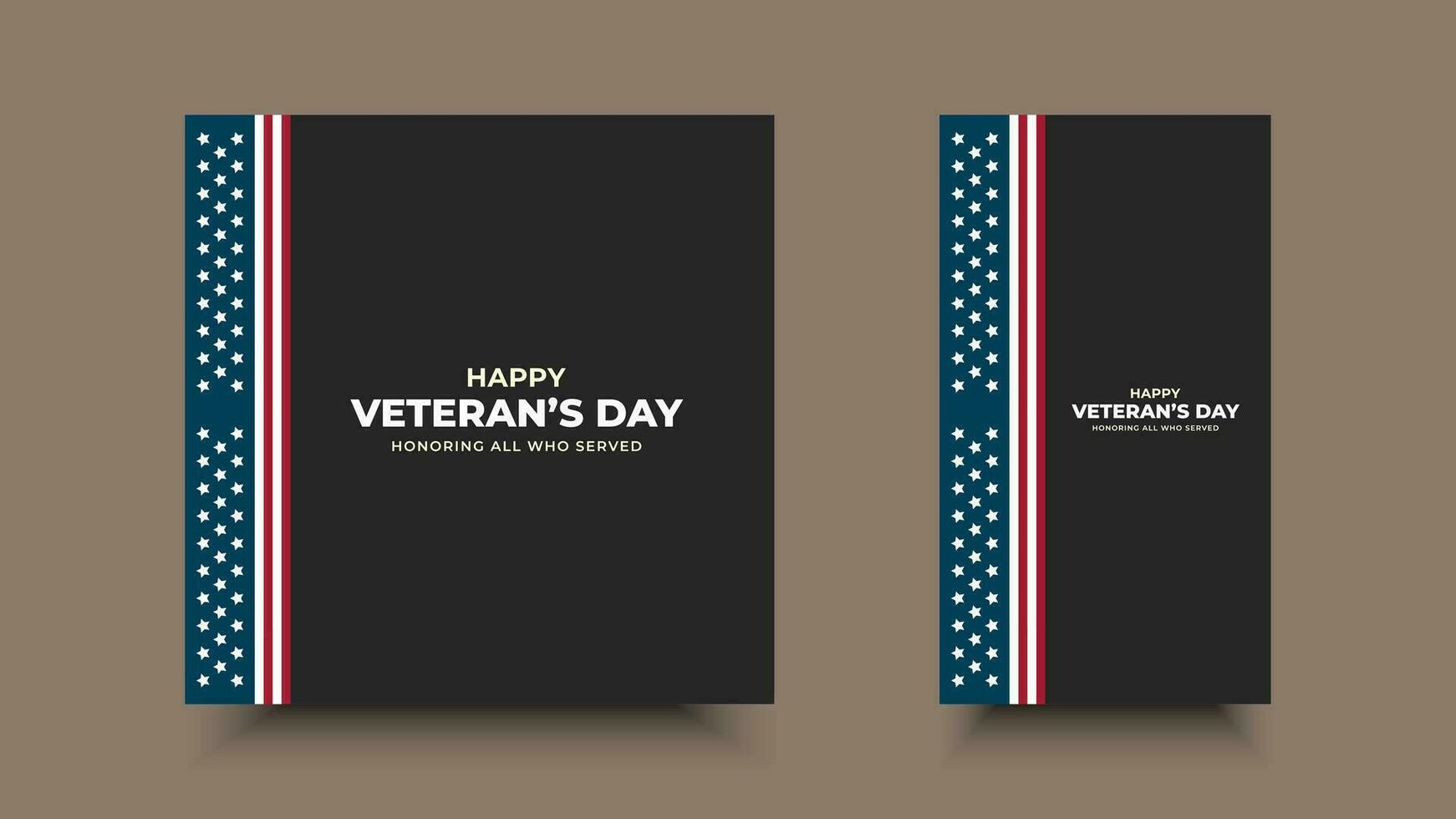 veteranen dag, eerbiedigen allemaal wie geserveerd.frame en ster ornament ontwerpen voor advertenties, affiches, spandoeken, achtergronden. vector